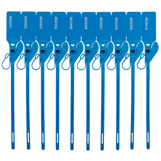 Cashier Seal - Blue - Serial Numbered - Tear Line (1000 Unit Carton)