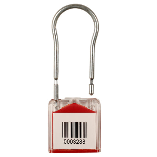 Key Seal Red - Stock Numbered / Solid Hasp Version (10 Pack)