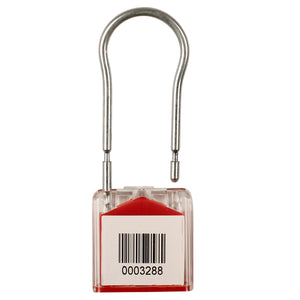 Key Seal Red - Stock Numbered / Solid Hasp Version (10 Pack)