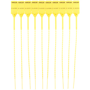 Plastic Pulltight V2 - Yellow / Numbered (1000 Unit Carton)