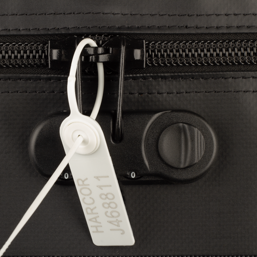 Combination-Lock Bag With Security Seal Applied. 