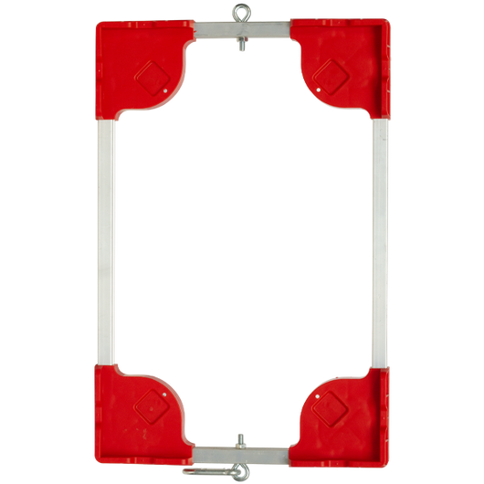Custom Crate Dollies - Red - Top Down View