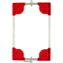 Custom Crate Dollies - Red - Top Down View