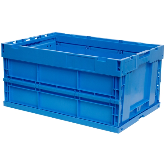 Custom Crates for Warehouse Automation - angle showing label area