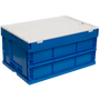 Custom Crates for Warehouse Automation - right angle view with lid