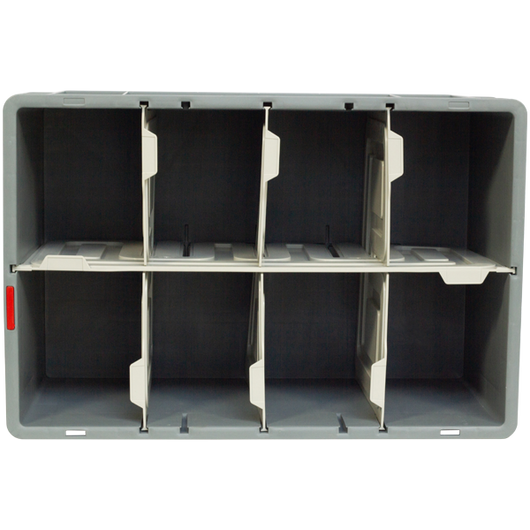 Custom Crate with Dividers - Top View