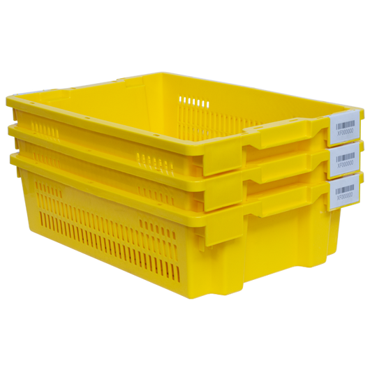 Custom Nest or Stack Crate - Nested - Angle View