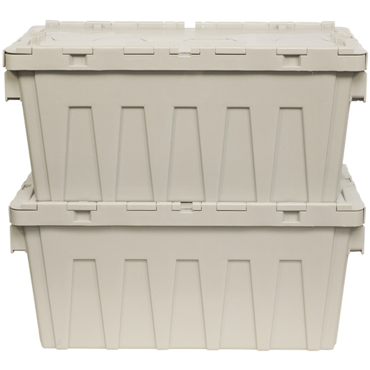 Custom Security Sealing Crate - Grey Crates - Stacked
