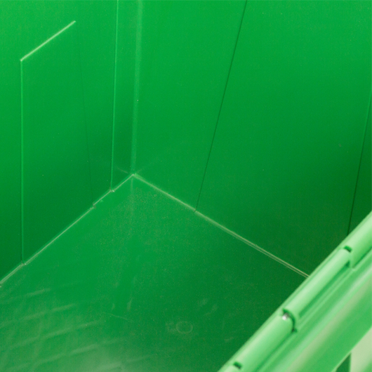Custom Security Sealing Crate - inside - zoom view