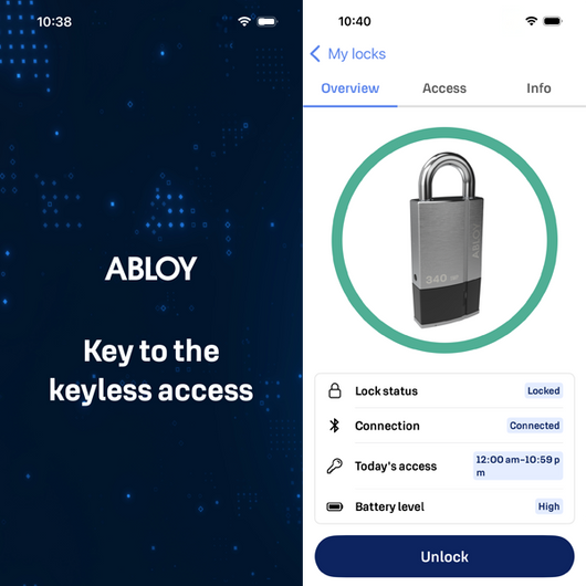Keyless Bluetooth Padlock - Mobile App