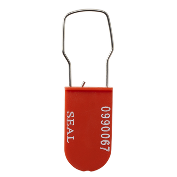 Plastic Padlock - Red - Serial Numbered - Unscored