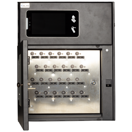 electronic key cabinet - open