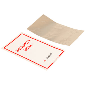 Self Destruct Label | Large | White | Pre-printed | Serial Numbered (500 label roll)
