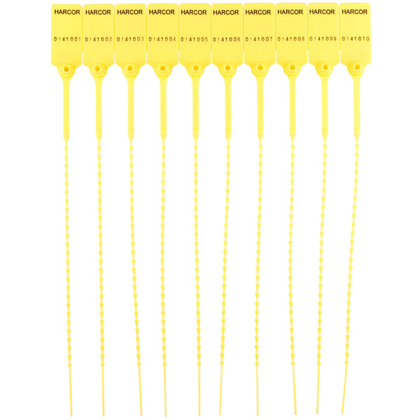 Plastic Pulltight V2 - Yellow / Numbered (1000 Unit Carton)