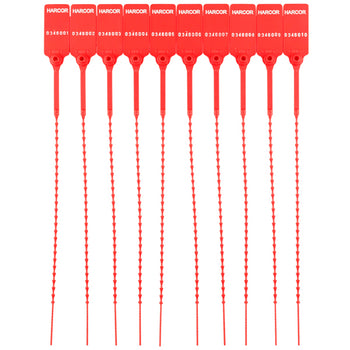 Plastic Pulltight V2 - Red / Numbered (1000 Unit Carton)