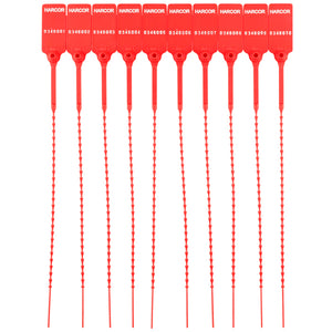 Plastic Pulltight V2 - Red / Numbered (1000 Unit Carton)