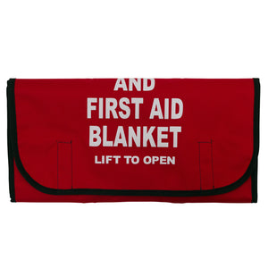 Fire and First Aid Blanket - Red