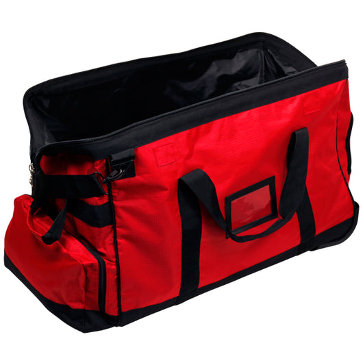 Large Fire Fighter Kit Bag with Wheels - Red