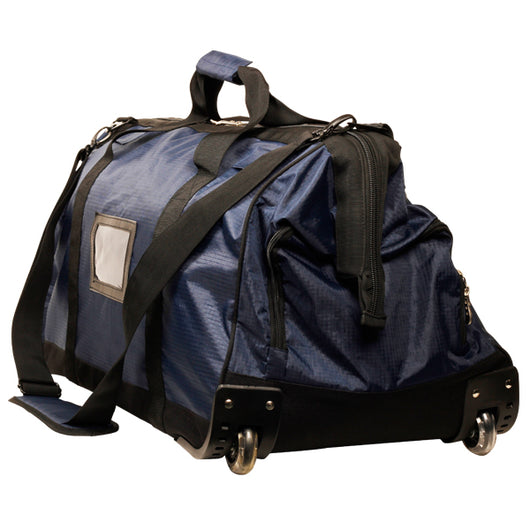 Large Fire Fighter Kit Bag with Wheels - Blue