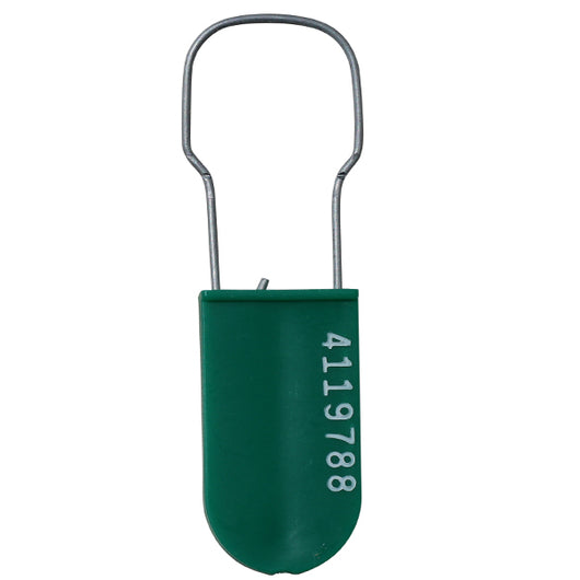 Plastic Padlock - Green - Serial Numbered - Scored