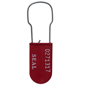 Plastic Padlock - Red - Serial Numbered - Unscored