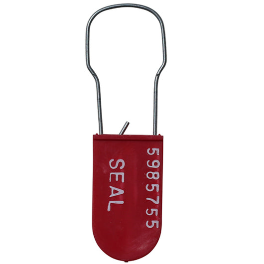 Plastic Padlock - Red - Serial Numbered - Scored