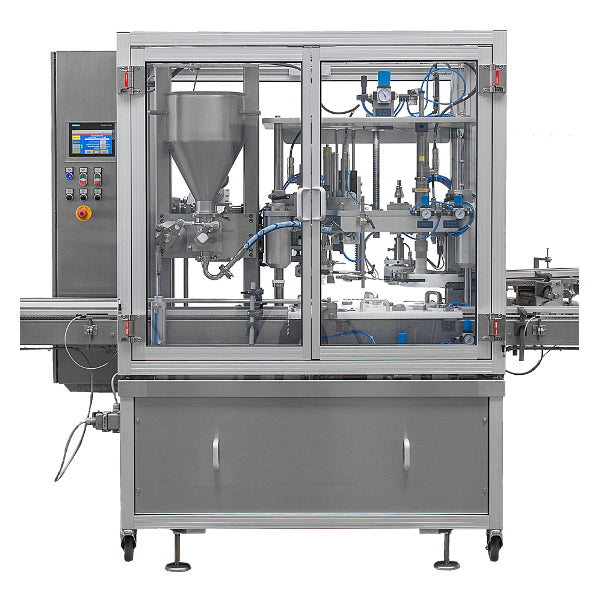 Automatic fill, foil and sealing system